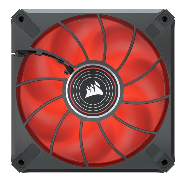 Corsair ML ELITE Series, ML120 LED ELITE, 120mm Magnetic Levitation Red LED Fan with AirGuide, Si... - Image 4