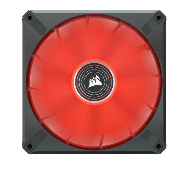 Corsair ML ELITE Series, ML140 LED ELITE, 140mm Magnetic Levitation Red LED Fan with AirGuide, Si... - Image 3