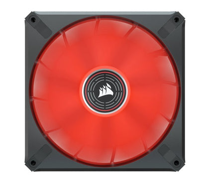 Corsair ML ELITE Series, ML140 LED ELITE, 140mm Magnetic Levitation Red LED Fan with AirGuide, Si... - Image 3