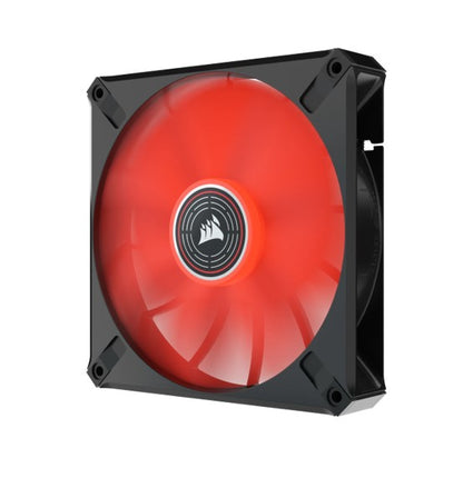 Corsair ML ELITE Series, ML140 LED ELITE, 140mm Magnetic Levitation Red LED Fan with AirGuide, Si... - Image 4