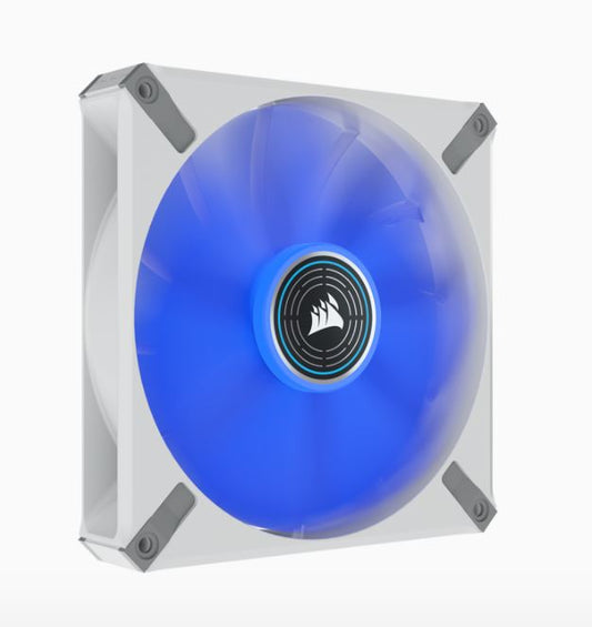 Corsair ML ELITE Series, ML140 LED ELITE WHITE, 140mm Magnetic Levitation Blue LED Fan with AirGu...