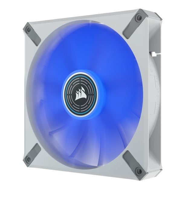 Corsair ML ELITE Series, ML140 LED ELITE WHITE, 140mm Magnetic Levitation Blue LED Fan with AirGu... - Image 2