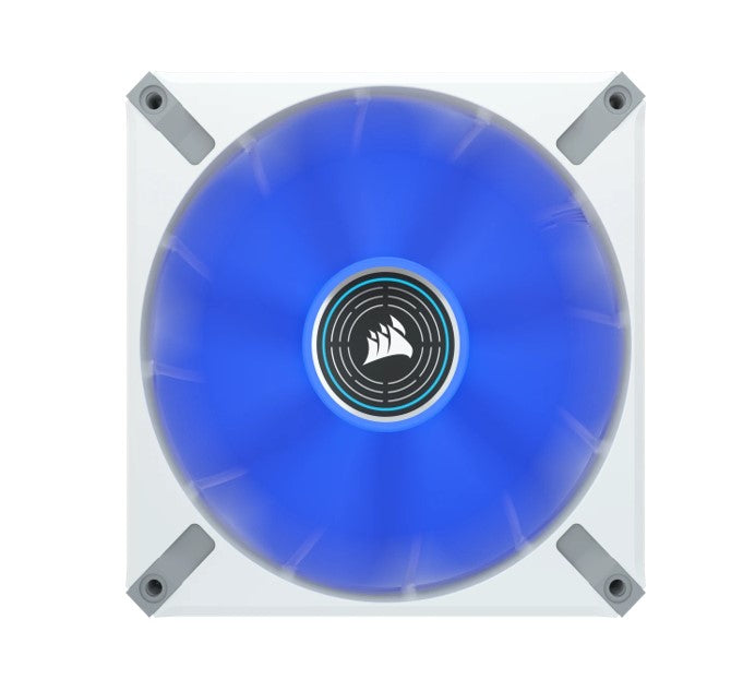 Corsair ML ELITE Series, ML140 LED ELITE WHITE, 140mm Magnetic Levitation Blue LED Fan with AirGu... - Image 3
