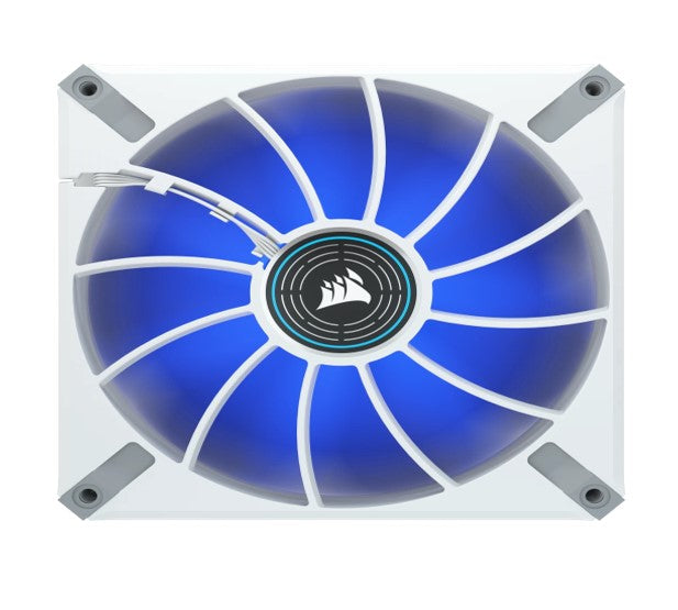 Corsair ML ELITE Series, ML140 LED ELITE WHITE, 140mm Magnetic Levitation Blue LED Fan with AirGu... - Image 4