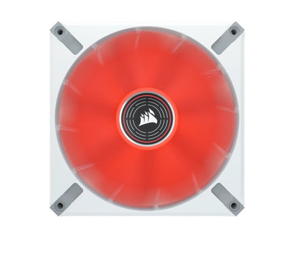 Corsair ML ELITE Series, ML140 LED ELITE WHITE, 140mm Magnetic Levitation Red LED Fan with AirGui... - Image 2