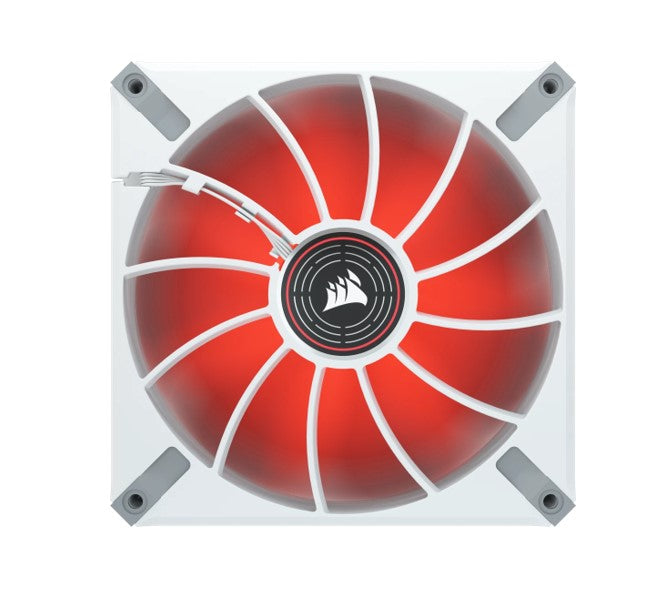 Corsair ML ELITE Series, ML140 LED ELITE WHITE, 140mm Magnetic Levitation Red LED Fan with AirGui... - Image 4
