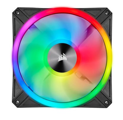 Corsair QL140 RGB Dual Fan Kit with Lighting Node Core, ICUE, 140mm RGB LED PWM Fan 26dBA, 50.2 C... - Image 3