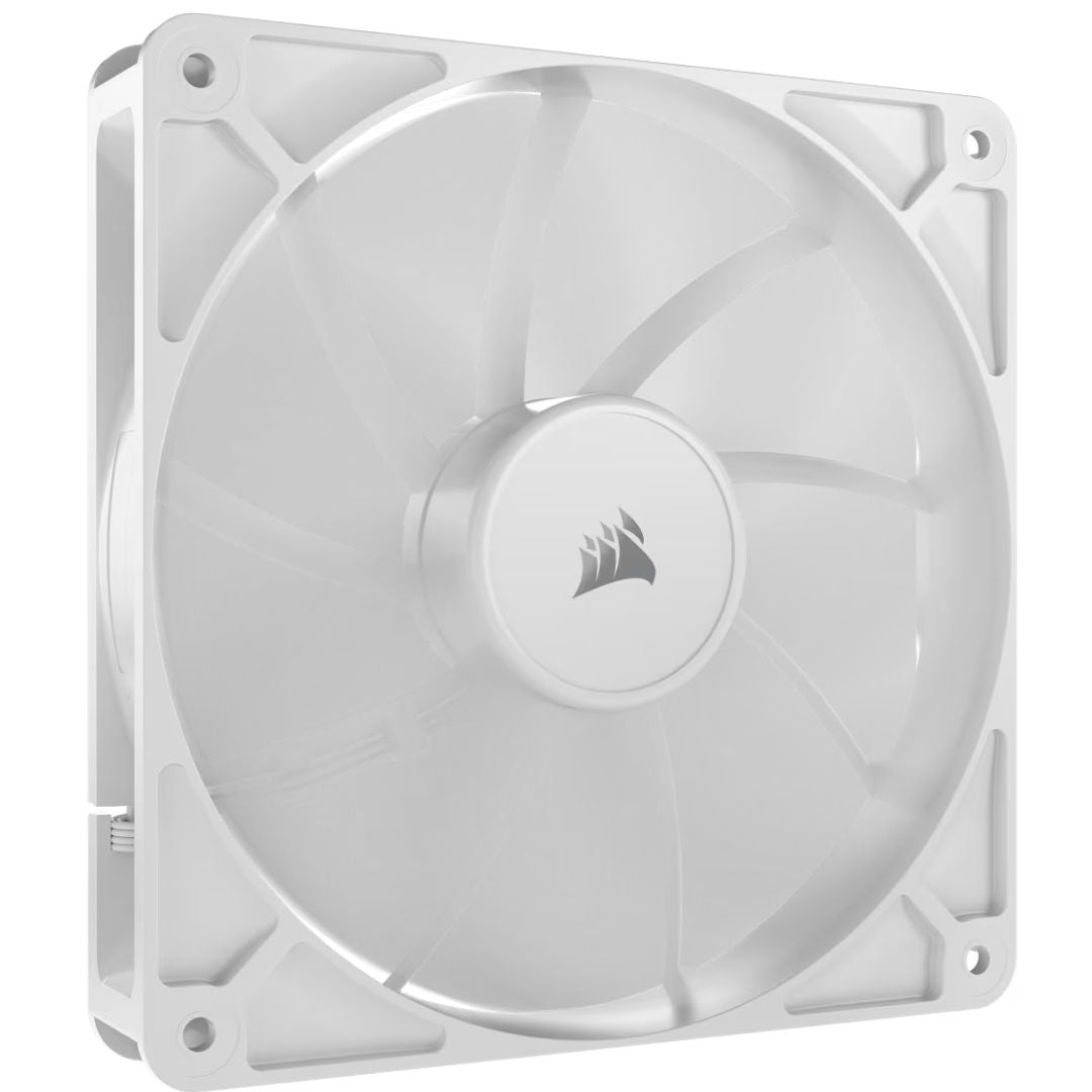 Corsair RS140 140mm PWM Fan - Single Pack - White: 95.5 CFM, 1700 RPM, 36 dBA, 045A, Static Pressure, Magnetic Dome Bearing