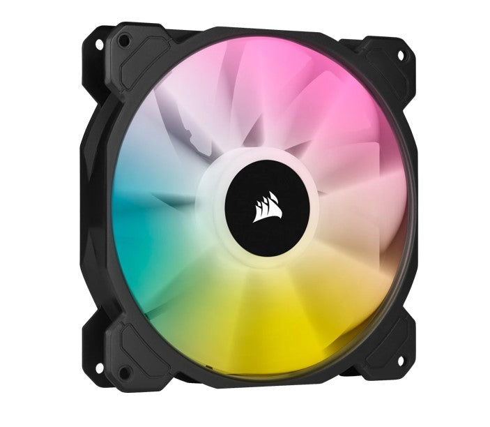 Corsair White SP140 RGB ELITE, 140mm RGB LED Fan with AirGuide, 68 CFM, Dual Pack with Lighting N... - Image 4