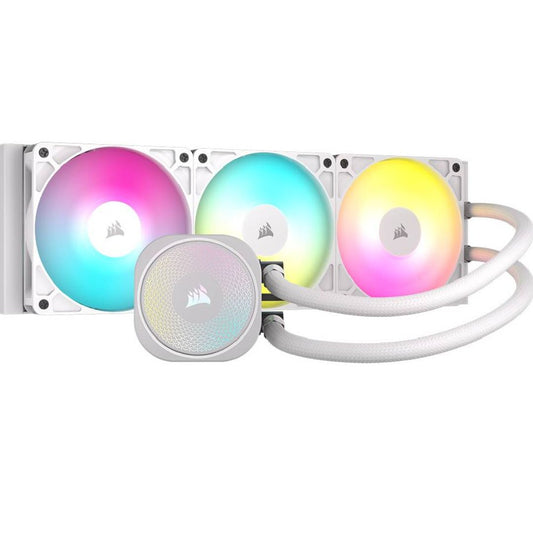 Corsair NAUTILUS 360 RS ARGB Liquid CPU Cooler - White, Aluminum Rad, Copper Cold Plate, PWM Fan...