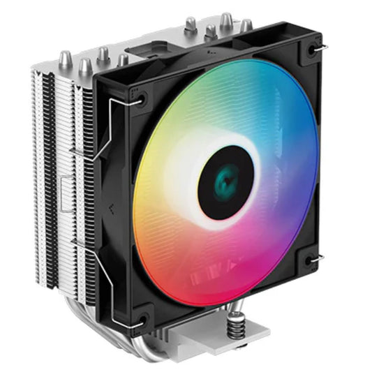 DeepCool AG400 LED CPU Cooler 4 Heat Pipes, 6 Colour LED, 120mm PWM Fan, Intel LGA1851/1700/1200/...