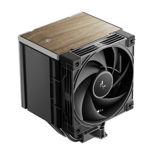 DeepCool AK500 G2 Wood Grain Top Cover CPU Cooler, 5 Heat Pipes, 4-pin PWM, Intel LGA1851/1700/12...