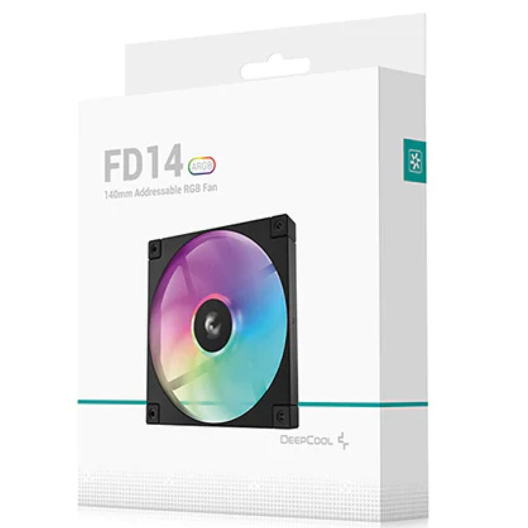 DeepCool FD14 ARGB Performance 140mm Case Fans ,4-pin PWM,  400-1650 RPM, Hydro Bearing, Addressa... - Image 3