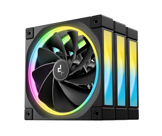 DeepCool FL12R 120mm (3-Pack) Unique Addressable RGB  High Performance Fans,  Low Noise, 4-pin PW...