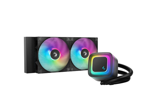 DeepCool LE240 V2 Liquid Cooler 240mm 6th Gen Pump up to 3400 PWM, Hydro Bearing, IntelLGA1851/17...