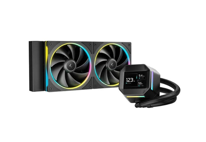 DeepCool LM240 ARGB Liquid Cooler With Mini LCD Screen IntelLGA1851/1700/1200/1151/1150/1155 AMDA...