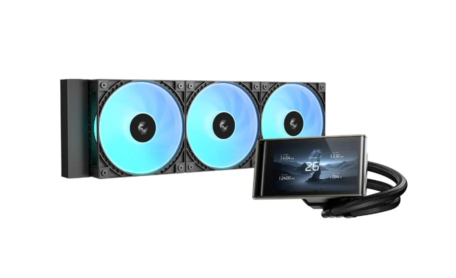 DeepCool LT360 VISION ARGB Liquid Coole 4.5 Ultrawide LCD Screen, Adjustable Viewing Angle, Intel...
