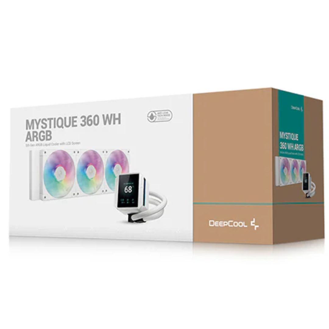 DeepCool MYSTIQUE 360 WH ARGB High-Performance Liquid Coolers, 5th Gen Pump 360mm Radiator,  2.8'... - Image 3