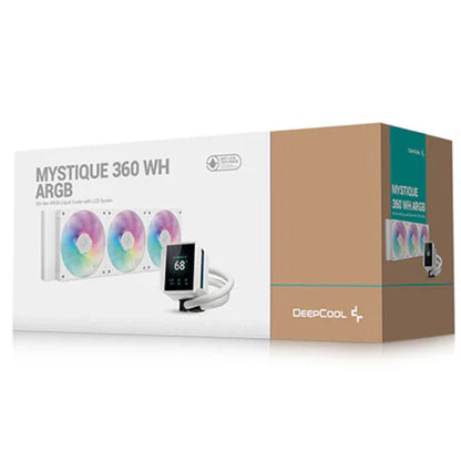 DeepCool MYSTIQUE 360 WH ARGB High-Performance Liquid Coolers, 5th Gen Pump 360mm Radiator,  2.8'... - Image 3