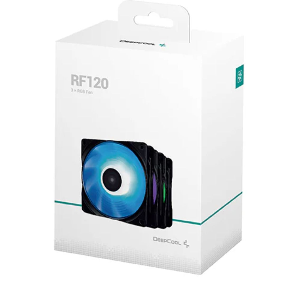 DeepCool RF120 FS (3-Pack) LED Fan 120mm Preset Purple/Blue/Orange LED Combination