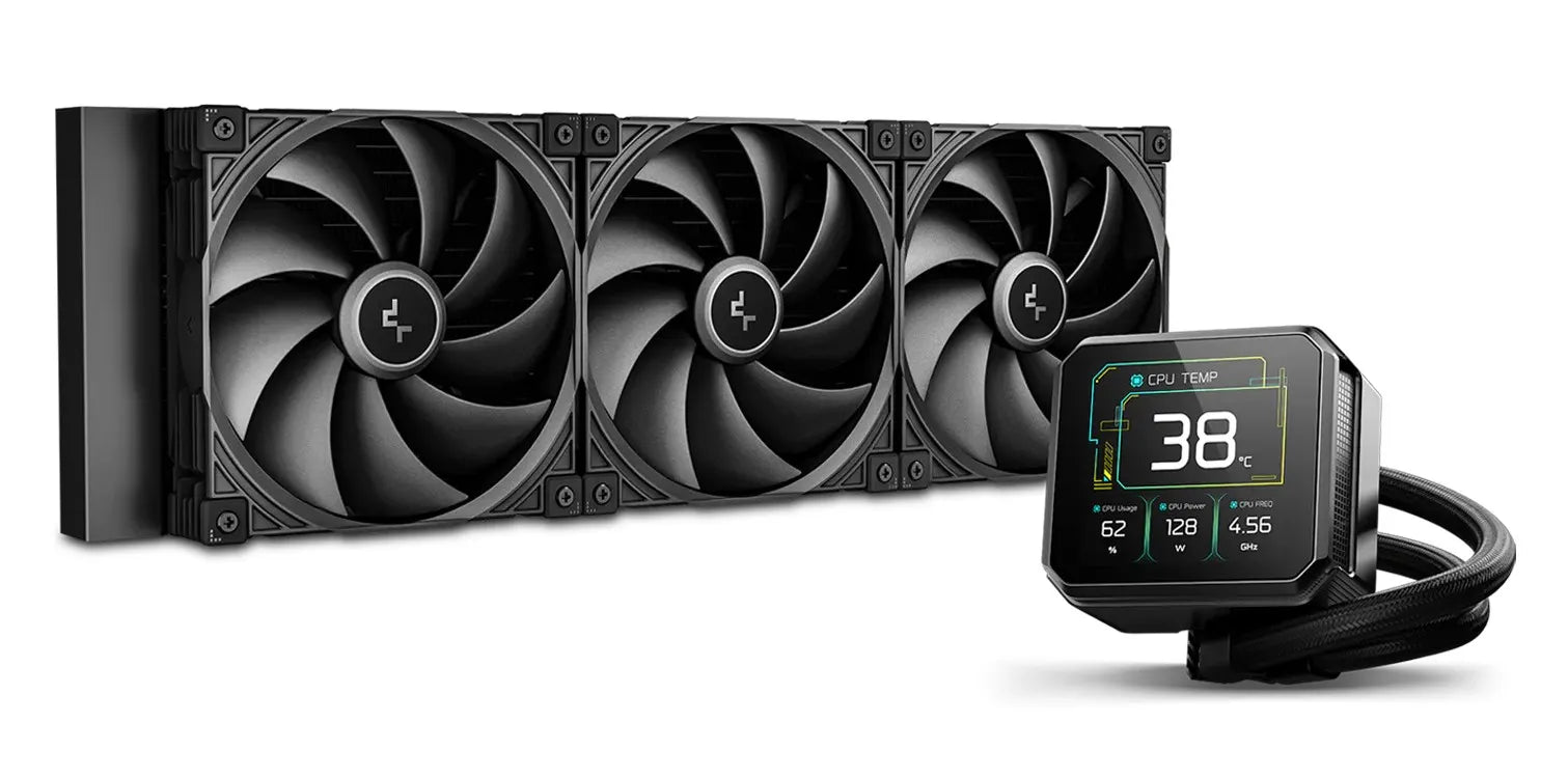 DeepCool SPARTACUS 420 Fully Customisable 6th Gen Liquid Cooler, Thick Tracking Balancing Fans, 3...