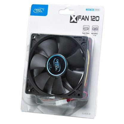 DeepCool XFAN 120 120mm Hydro Bearing Case Fan 3 Pin / Molex Connector, Black Stealth Appearance,... - Image 4