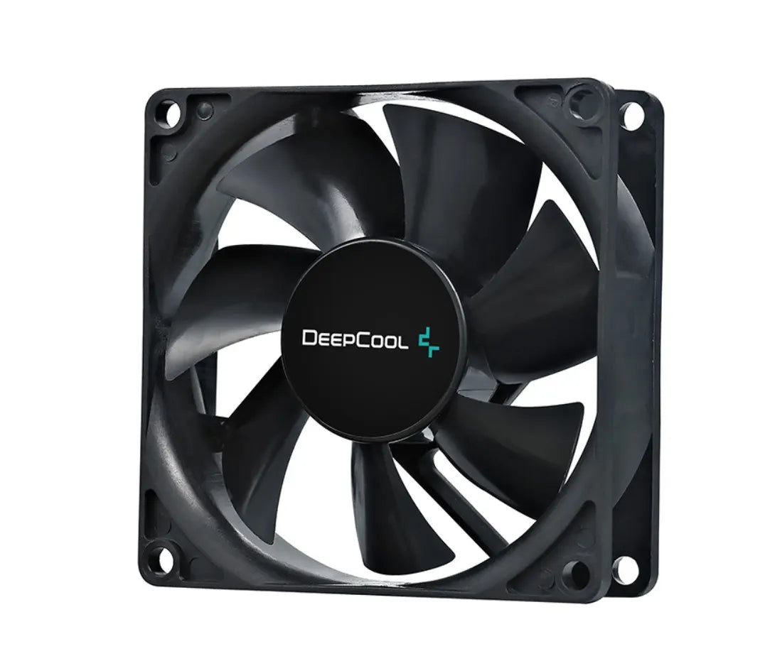DeepCool 80mm Hydro Bearing Case Fan Molex 20dB 1800rpm 82g, High Quality Black Material, Low RPM...