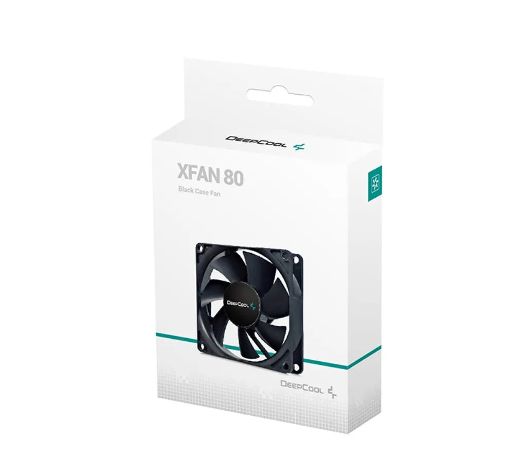 DeepCool 80mm Hydro Bearing Case Fan Molex 20dB 1800rpm 82g, High Quality Black Material, Low RPM... - Image 2