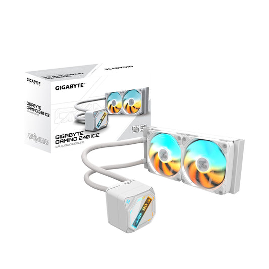 GIGABYTE GAMING 240 ICE all-in-one liquid cooler, Intel 1851 / 1700 / 115X / 1200, AMD AM5 / AM4,...