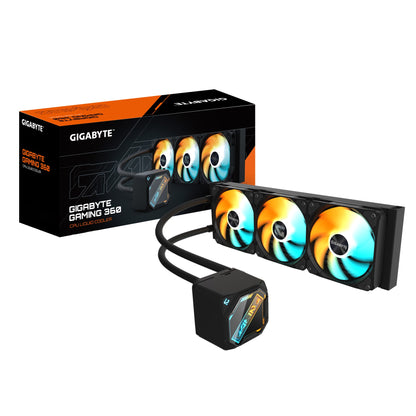 GIGABYTE GAMING 360 all-in-one liquid cooler, Intel 1851 / 1700 / 115X / 1200, AMD AM5 / AM4, Col...