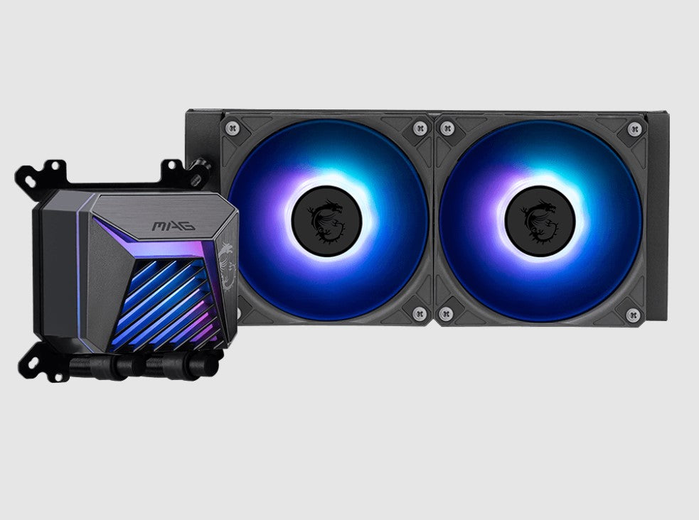 MSI MAG CORELIQUID A15 240, 2 fans, Rifle Bearing, 500~2050 ± 150 RPM, AM5 / AM4, 71.23 x 69.47 x...