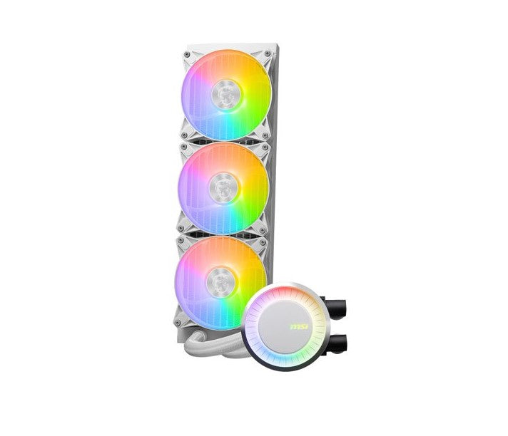 MSI MAG CORELIQUID E360 WHITE Liquid CPU Cooler, LGA 1150/1151/1155/1156/1200/1700/AM5/AM4/TR4/sT...