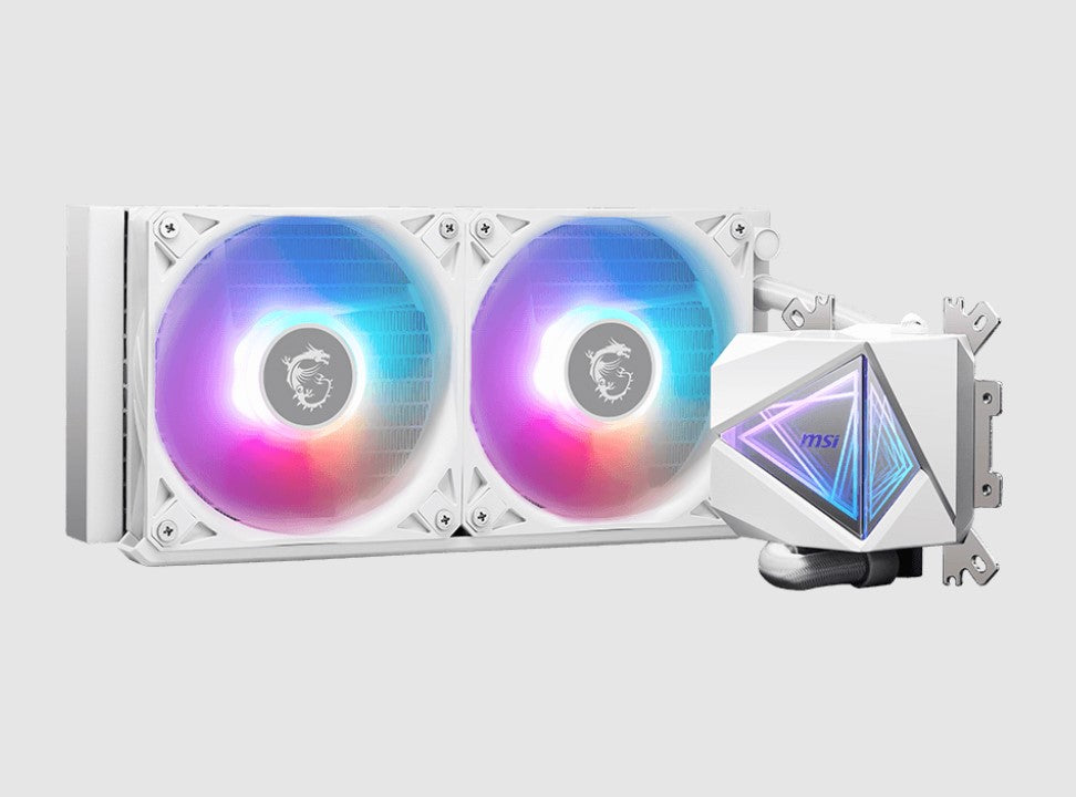 MSI MAG CORELIQUID I240 White Liquid CPU Cooler, LGA 1150/1151/1155/1156/1200/1700+ Next gen AM5/...