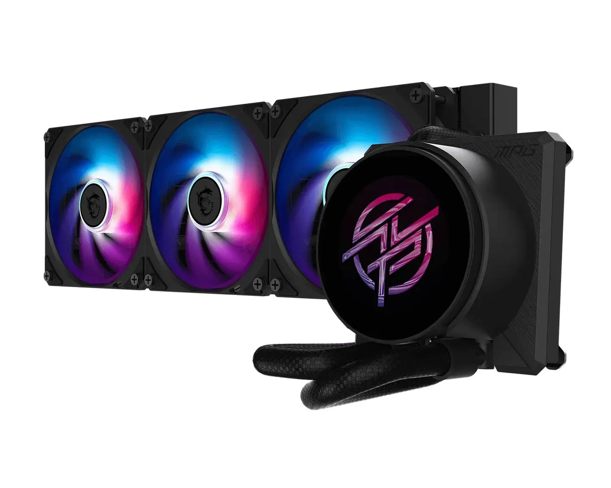 MSI MPG CORELIQUID P22 360 Black, 360mm AIO, 2.1' IPS LCD, 540x540, 3x120mm ARGB Fans, 2000RPM, 6...
