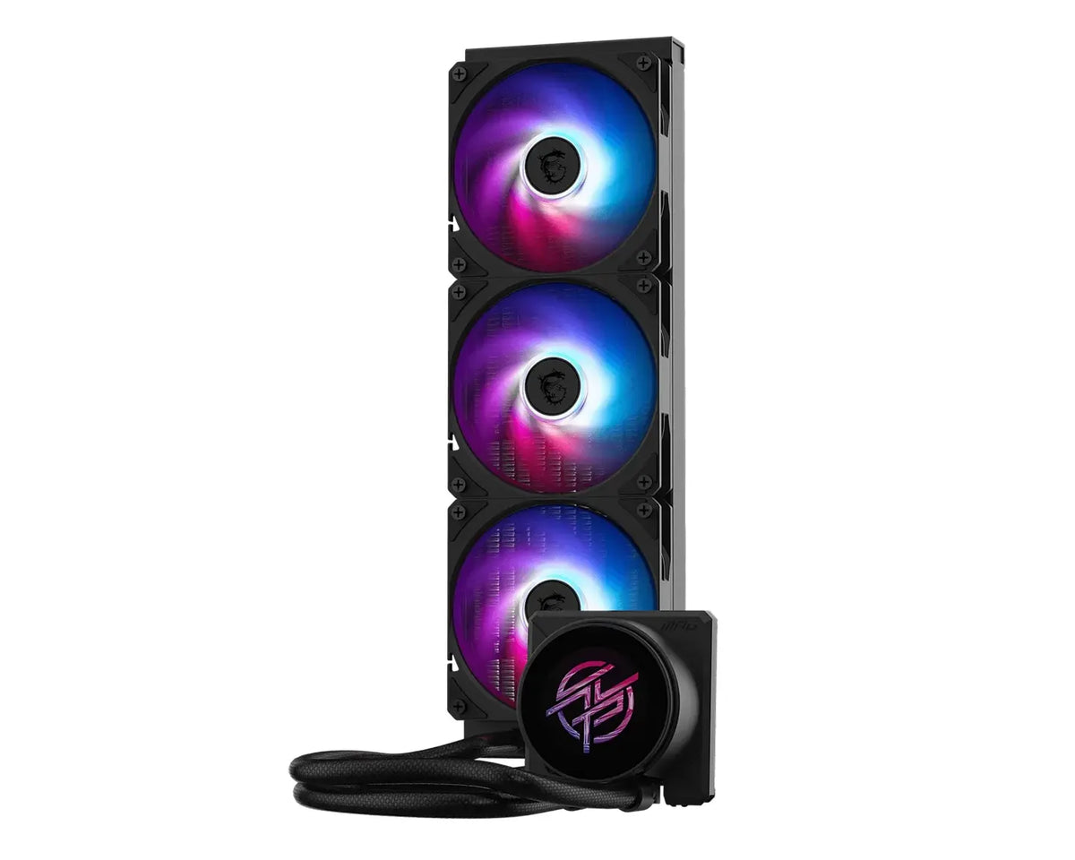 MSI MPG CORELIQUID P22 360 Black, 360mm AIO, 2.1' IPS LCD, 540x540, 3x120mm ARGB Fans, 2000RPM, 6... - Image 2
