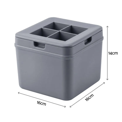 Artiss 5cm Clear Ice Mold Whiskey Large Square Ice Cube Tray - Image 3