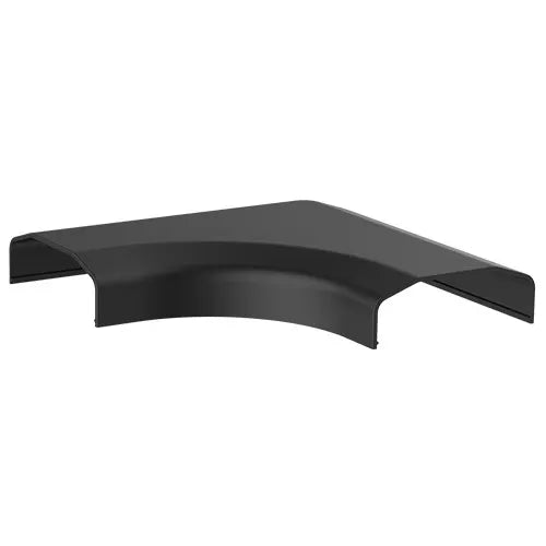 Brateck Plastic Cable Cover Joint L Shape Material:ABS Dimensions 127x127x21.5mm - Black (LS) - D...