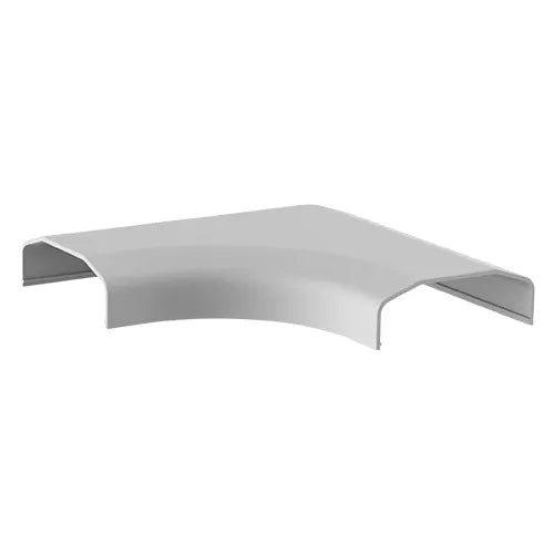 Brateck Plastic Cable Cover Joint L Shape Material:ABS Dimensions 127x127x21.5mm - White (LS) - D...