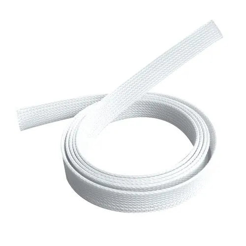Brateck Braided Cable Sock (20mm/0.79' Width)  Material Polyester Dimensions1000x20mm -- White (L...