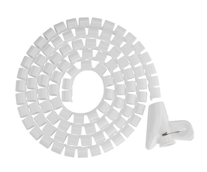 Brateck 15mm/0.59' Diameter Coiled Tube Cable Sleeve Material Polyethylene(PE) Dimensions 1000x15...