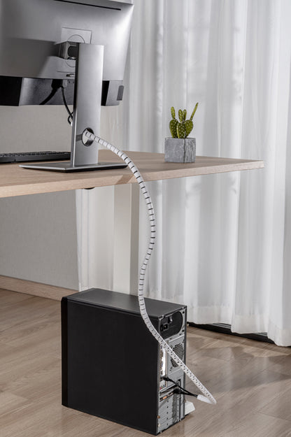 Brateck 15mm/0.59' Diameter Coiled Tube Cable Sleeve Material Polyethylene(PE) Dimensions 1000x15... - Image 4