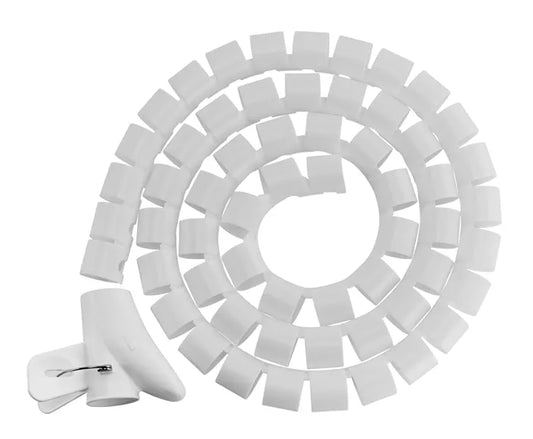 Brateck 30mm/1.2' Diameter Coiled Tube Cable Sleeve   Material Polyethylene(PE) Dimensions 1000x3...