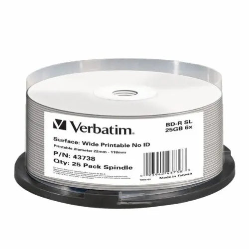 Verbatim Blu-Ray BD-R 25pk 25GB, 6x, Spindle - CDR/RW  DVDR/RW  Media