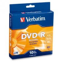 Verbatim DVD-R 4.7GB 10Pk Spindle 16x - CDR/RW  DVDR/RW  Media
