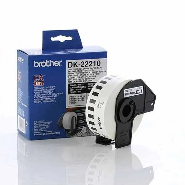 Brother White Cont. Paper Roll Direct Thermal Roll 2.9x 30.5m - Scanner and Labeller