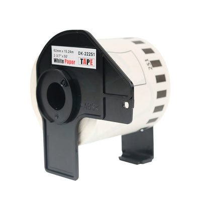 Brother DK-22251 Consumer Paper Roll - PAPER ROLL 62MM X 15.24M (WITH BLACK/RED PRINT) - Scanner... - Image 2