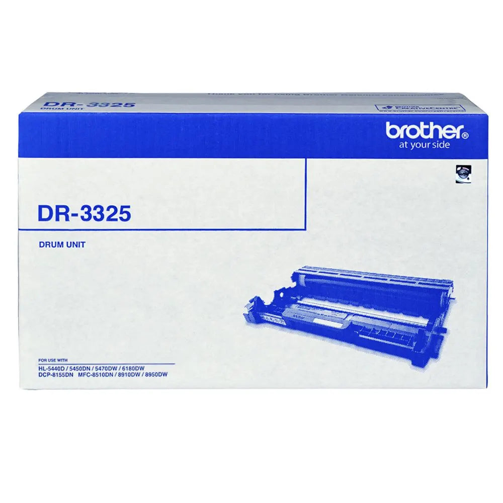 Brother DR-3325 Drum Unit - with HL-5440D/5450DN/5470DW/6180DW  MFC-8510DN/8910DW/8950DW  DCP-815...