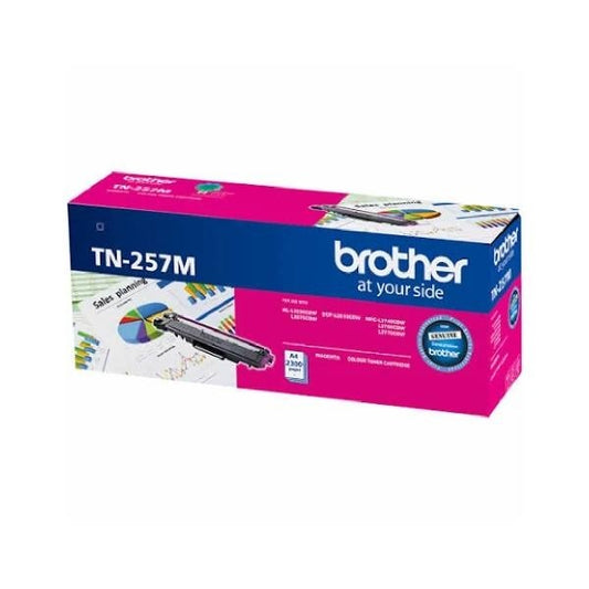 Brother TN-257M Magenta High Yield Toner Cartridge to Suit -  HL-3230CDW/3270CDW/DCP-L3015CDW/MFC...