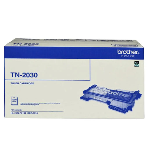 Brother TN-2030 Mono Laser Toner, HL-2130/2132/2135W, DCP-7055- up to 1,000 pages - Printer Consu...