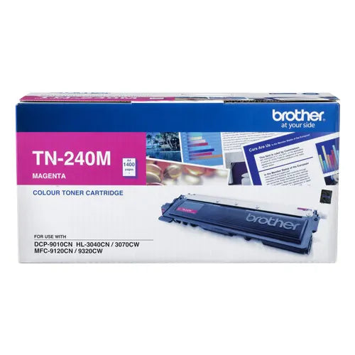 BrotherTN-240M COLOUR LASER TONER-MAGENTA TONER CARTRIDGE TO SUIT HL-3040CN/3045CN/3070CW/3075CW,...